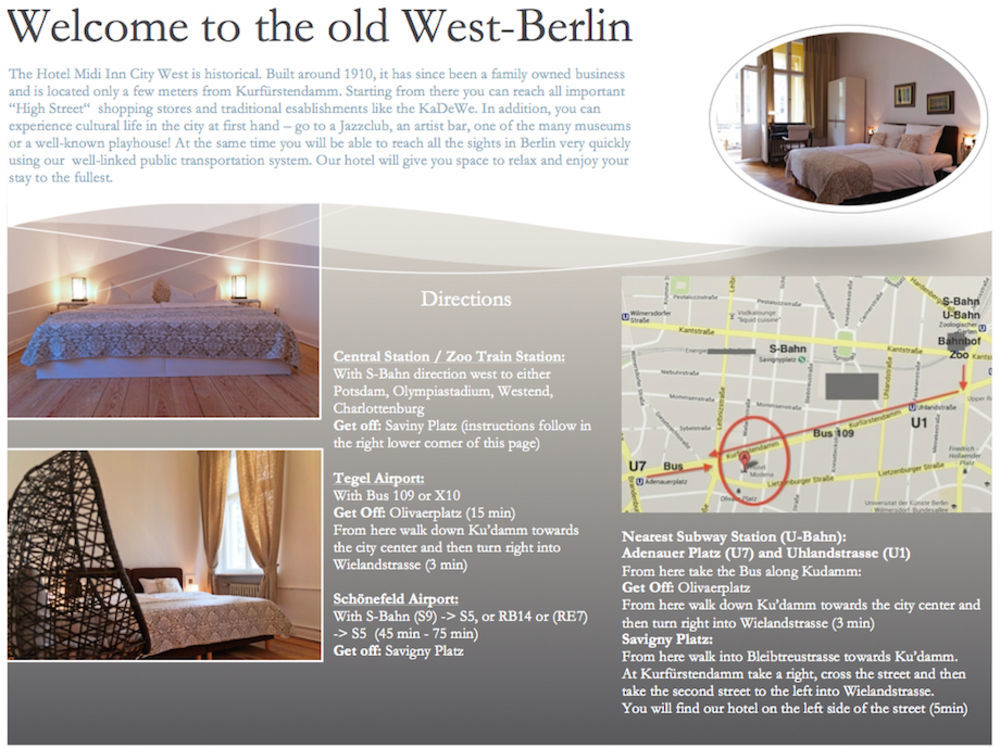 Midi Inn City West Am Ku'Damm Berlin Zewnętrze zdjęcie